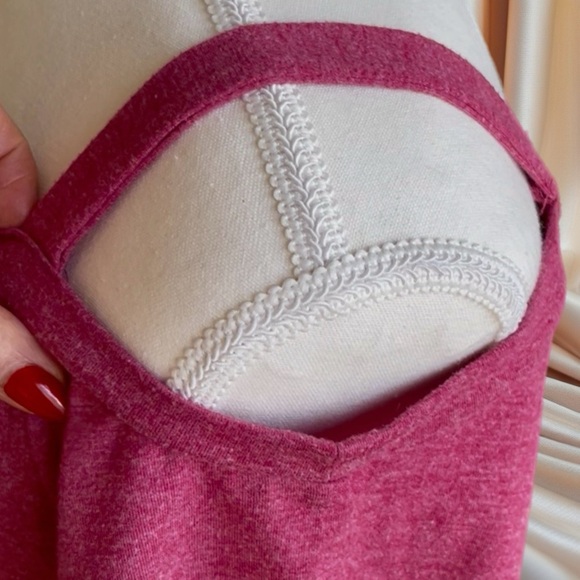 Casual Pink Off-Shoulder Tee - Picture 6 of 10